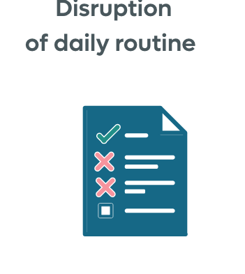 Disruption of daily routing checklist